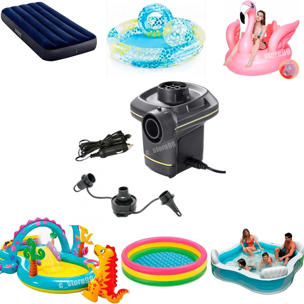 Miniatura 3 de Inflador Eléctrico 3 x1 Adaptador Carro